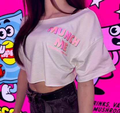 White Cropped T-Shirt