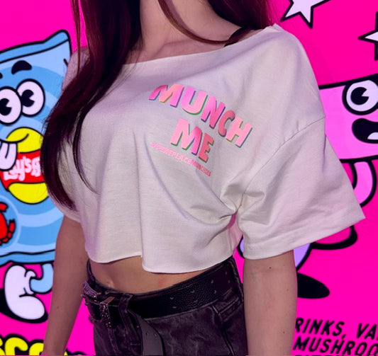 White Cropped T-Shirt