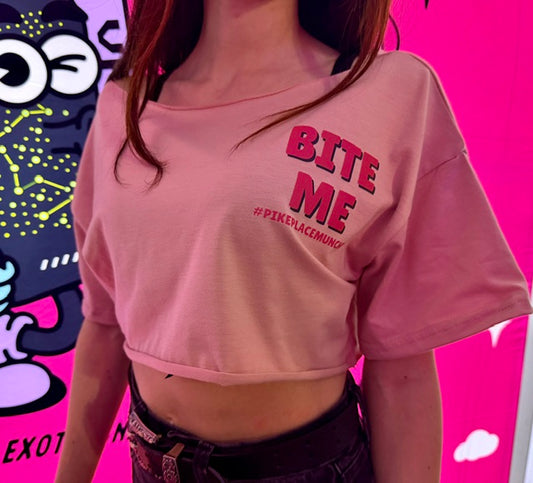 Pink Cropped T-Shirt