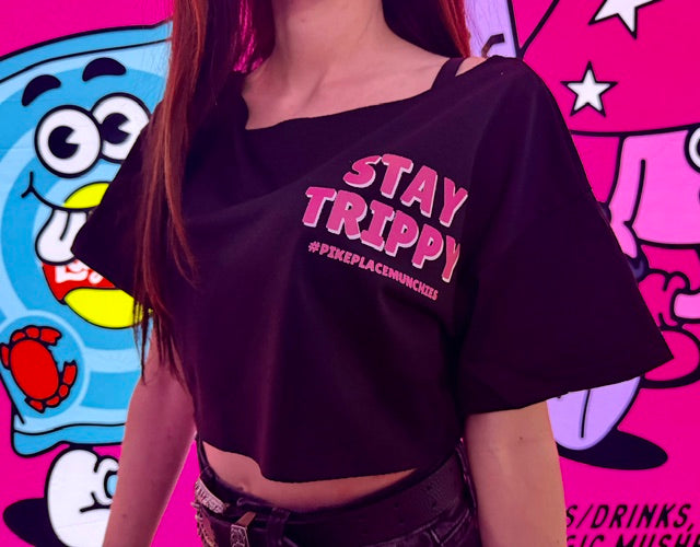 Black Cropped T-Shirt