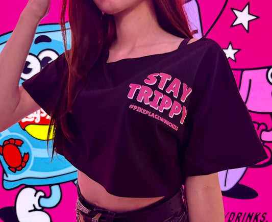 Black Cropped T-Shirt